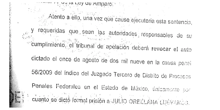 Efectos del amparo: revocar la formal prisión